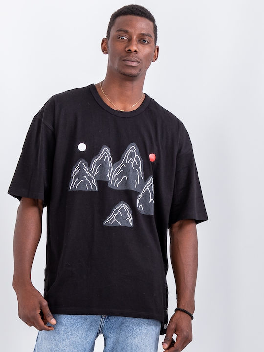 T-shirt Μαύρο