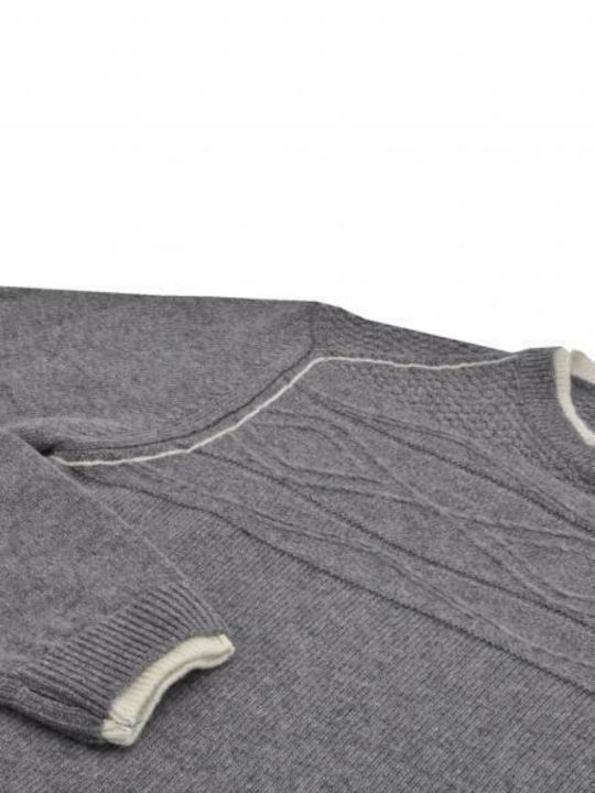 Wool & Co Men's Long Sleeve Sweater Gray