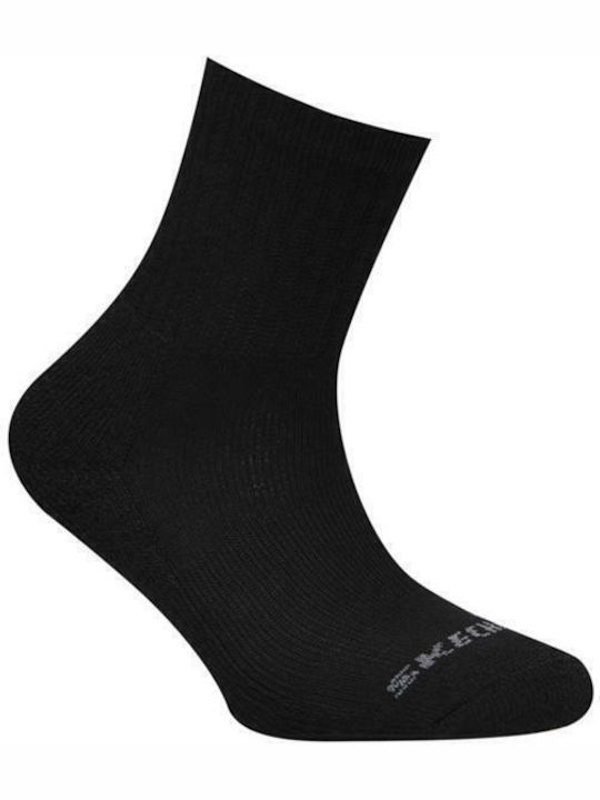 Skechers Αθλητικές Παιδικές Κάλτσες Μακριές Μαύρες 6 Ζευγάρια