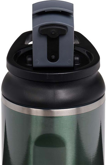 Igloo Tumbler Ποτήρι Θερμός Ανοξείδωτο 354ml Πράσινο με Καλαμάκι και Λαβή