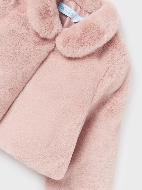 Kinderpelz Kurz Rosa