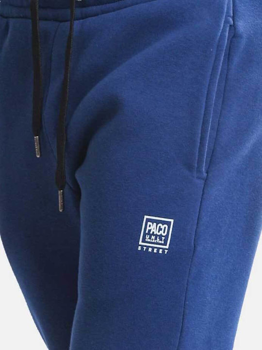 Sweatpants with Elastic Blue