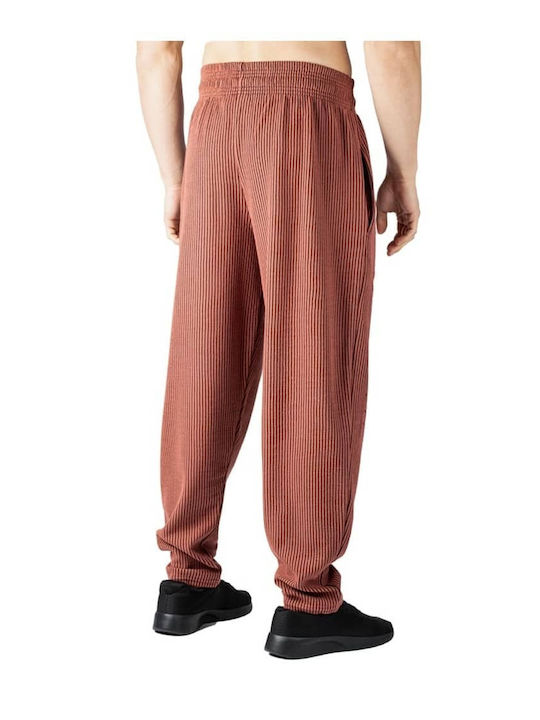 Boston Cargo Men's Sweatpants with Elastic Brown