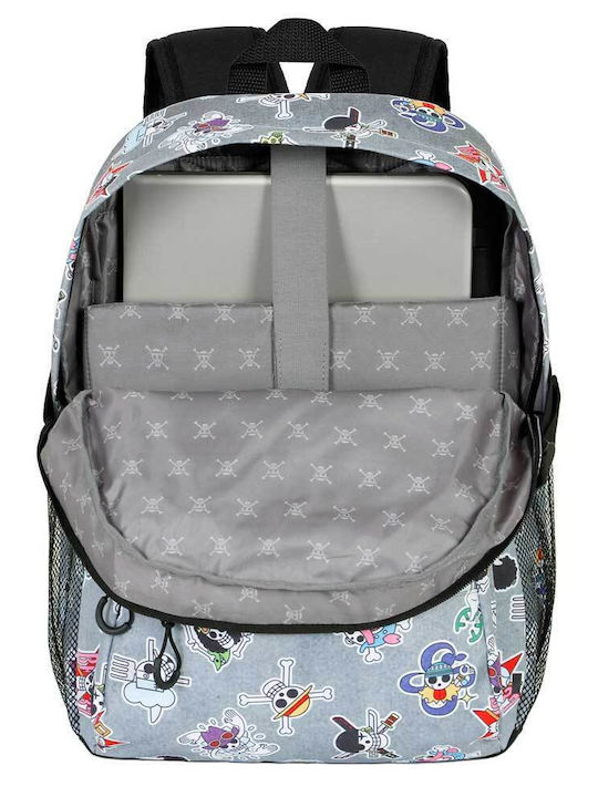 Karactermania One Piece School Bag Backpack Elementary, Elementary Multicolour with Water Bottle Holder