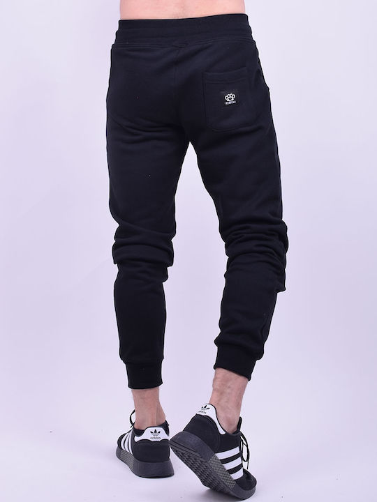 New Wave Men's Sweatpants with Rubber Black