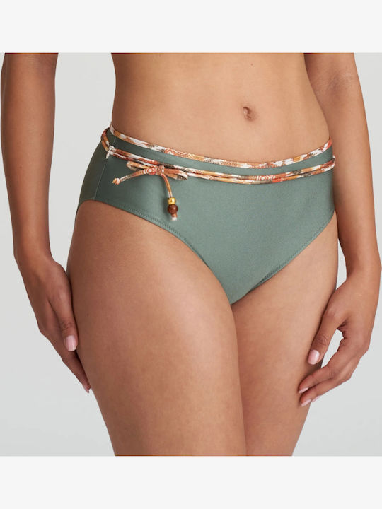 Bikini Slip Hohe Taille Khaki