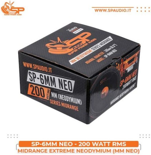 SP Audio Neo Magnet Ηχείο Αυτοκινήτου 6.5" με 200W RMS (Midrange)