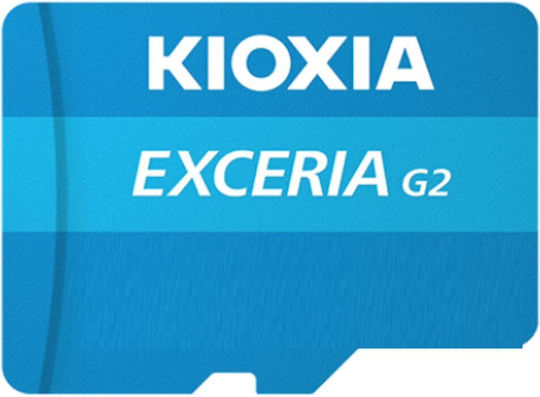 Kioxia Exceria G2 microSDXC 128GB U3 V30 UHS-I 100MB/s with Adapter