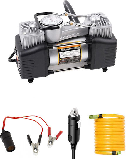 Τρόμπα Αυτοκινήτου 150PSI με Κροκοδειλάκια Μπαταρίας 12V