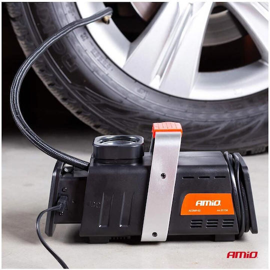 AMiO Τρόμπα Αυτοκινήτου 200PSI με Καλώδιο Αναπτήρα 12V
