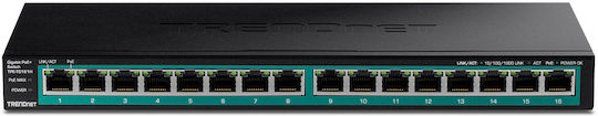 Trendnet Unmanaged L2 PoE+ Switch με 16 Θύρες Ethernet