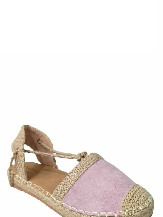 Buonarotti Women's Synthetic Leather Espadrilles Pink