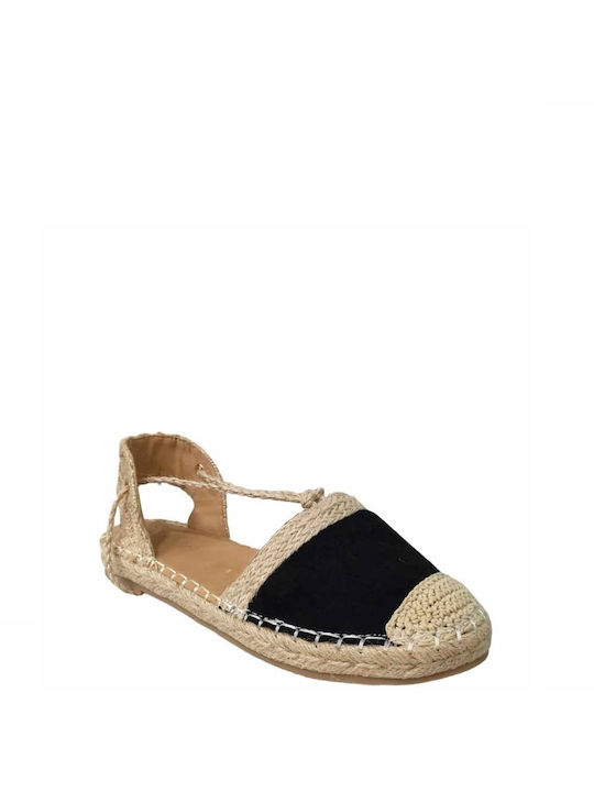 Buonarotti Women's Synthetic Leather Espadrilles Black