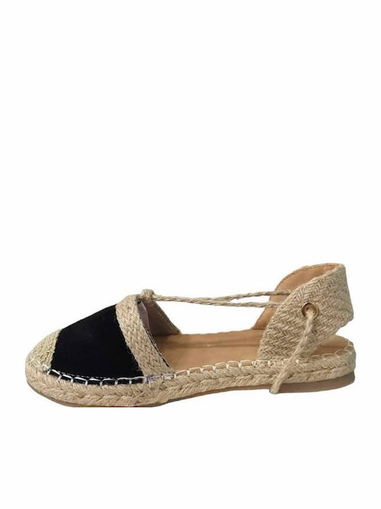 Women's Synthetic Leather Espadrilles Black