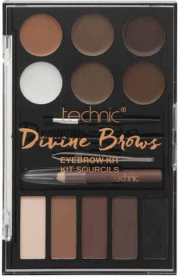 Technic Divine Brows Makeup Set for Eyes & Eyebrows 6pcs