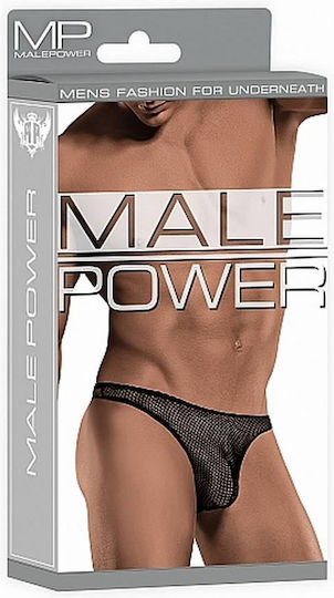 Malepower Ανδρικό Sexy String Μαύρο