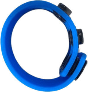 Boneyard Cock Ring Testicul Albastru