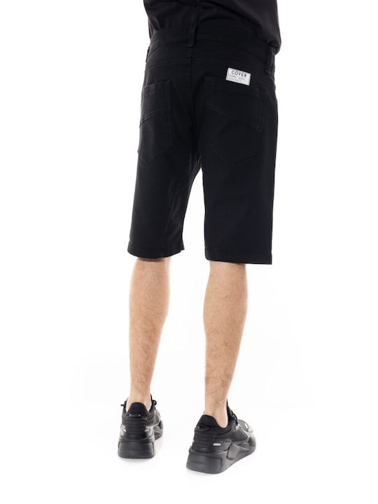 Cover Jeans Men's Shorts Jeans Black