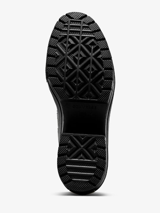 Chuck 70 De Luxe Ghete Dama Bocanci De Piele Cu Toc Înalt Negri