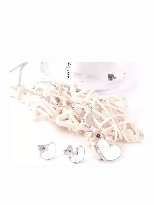 Bode Set with Necklace & Earrings from Steel