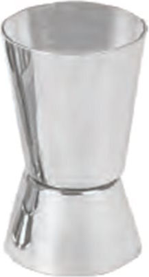 The Bars Διπλή Μεζούρα Ποτών με Χωρητικότητα 25/50ml Silver