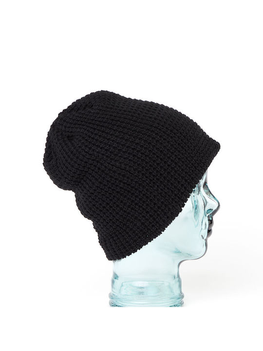 Volcom Beanie Unisex Beanie Knitted in Black color