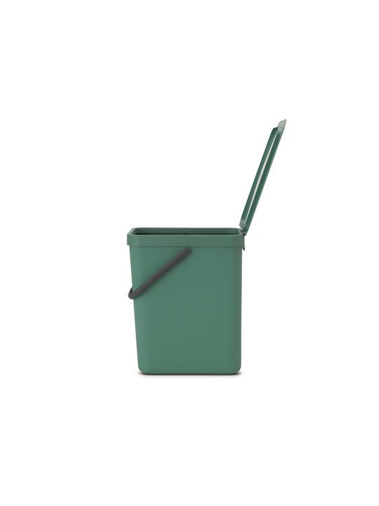 Brabantia Sort&Go Coș de Gunoi Plastic Verde 25lt 1buc