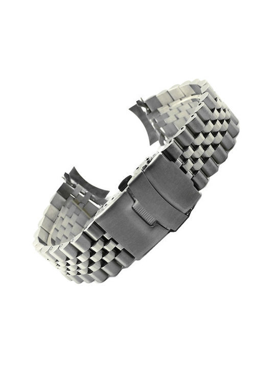 Μπρασελέ Metallic-Armband Silber 20mm