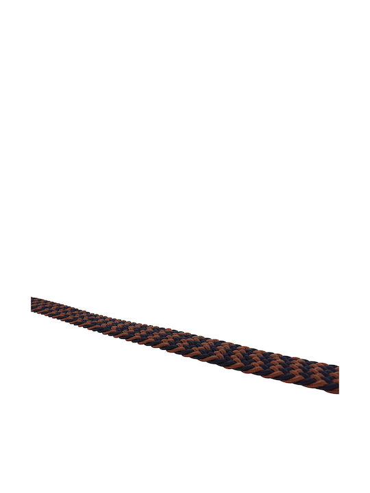 Elastic Men's Belt Knitted Brown