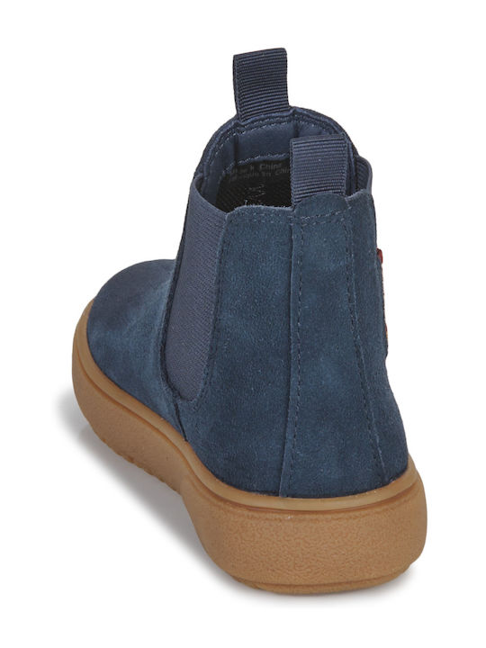 Theleven Suede Παιδικά Μποτάκια Μπλε