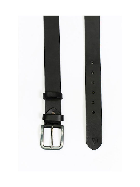 Robin Men's Leather Belt Black