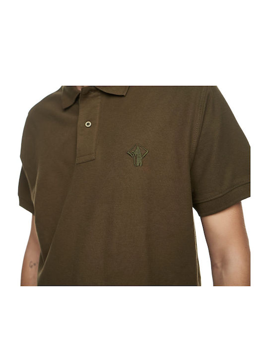 Men's Blouses Short Sleeve Khaki Polo T-shirt