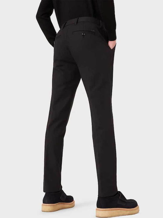 Emporio Armani Men's Trousers Suit in Regular Fit Black