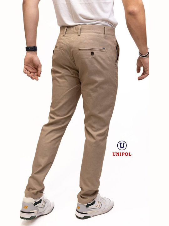 Hose Chino in Schlanker Passform Beige