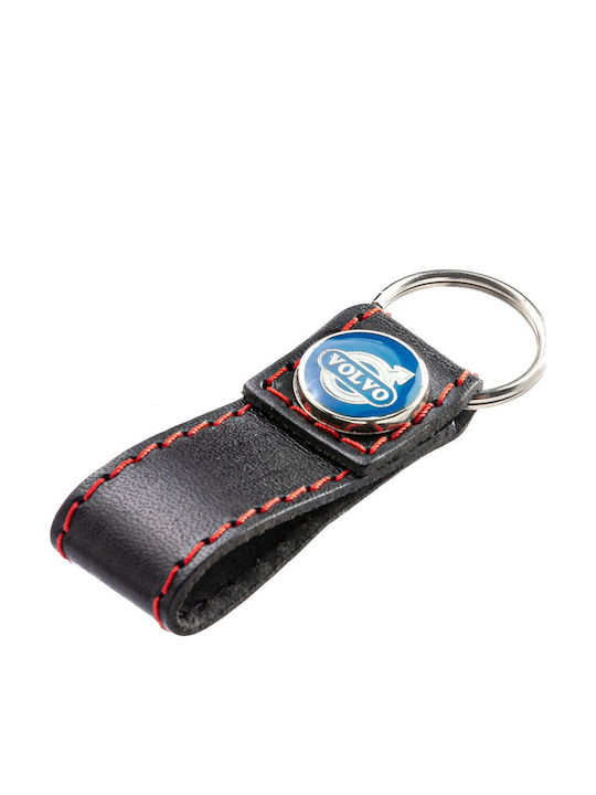Volvo Μπρελόκ Δερμάτινο Μπλε