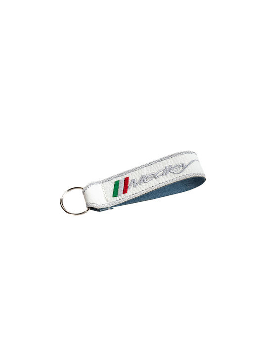 Piaggio Keychain Fabric White