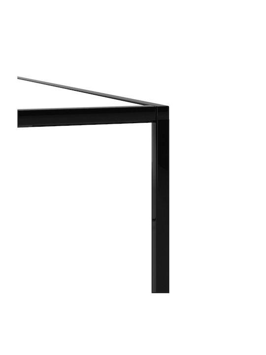 Quadratisches Zentral Kaffeetisch Glas Transparent M100xL100xH33cm