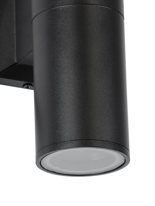 GloboStar Wally Wall-Mounted Outdoor Spot GU10 IP65 Double Beam 6.4x11x25cm