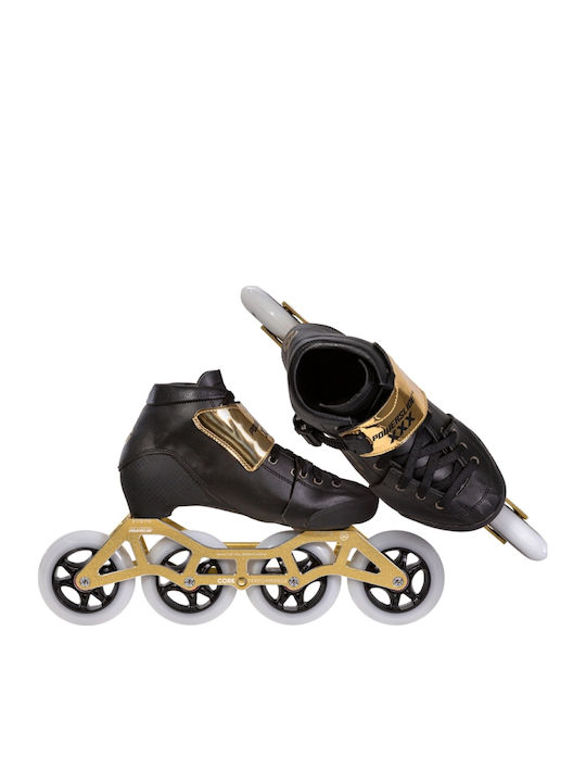 Powerslide 3Χ Inline Αυξομειούμενα Rollers Χρυσά Παιδικά