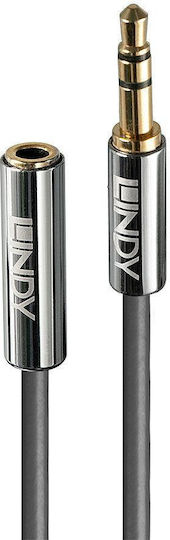 Lindy 3.5mm male - 3.5mm female Cable Black 1m (35327)