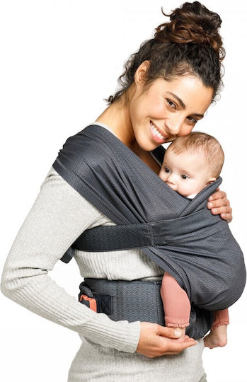 Infantino Wrap Carrier Hug & Cuddle Adjustable Hybrid Gray with Maximum Weight 12kg