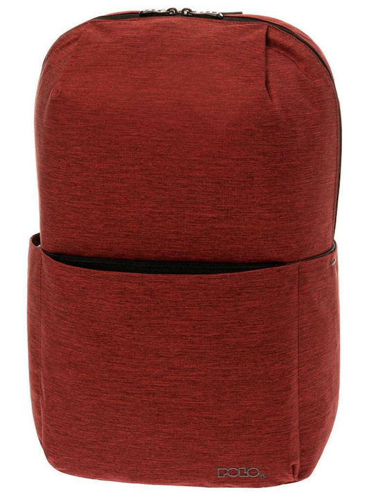 Polo Airy School Bag Backpack Junior High-High School Burgundy with Water Bottle Holder 20Liters 2024