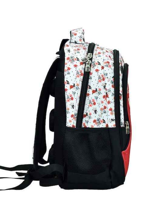 Back Me Up School Bag Backpack Elementary, Elementary Red with Water Bottle Holder 40Liters