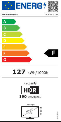 LG Smart Τηλεόραση 75" 4K UHD LED UR78 HDR (2023) 75UR781C0LK