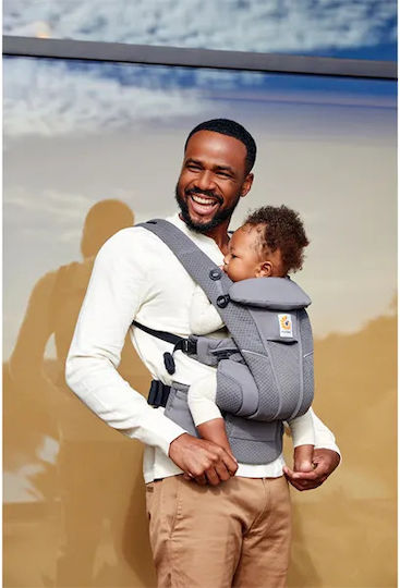 Ergobaby Klassischer Tragesack Omni Breeze Graphite Grey mit Maximalgewicht 20kg BCZ360PGRAPH