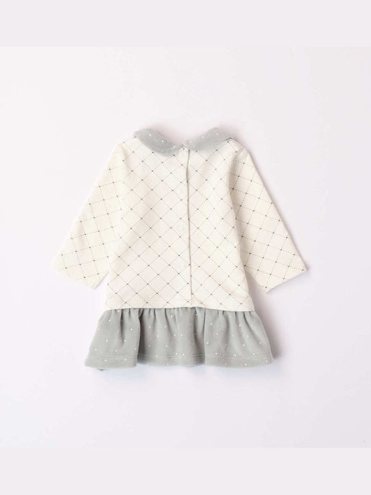 iDO Kids Dress Long Sleeve Ecru