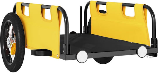 Vidaxl Yellow Oxford Fabric Iron Bicycle Trailer