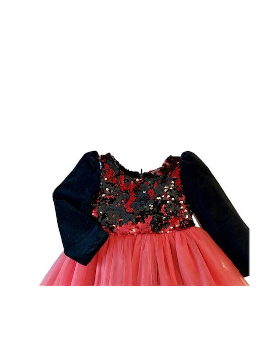 Sweet Baby Kids Dress with Sequins Red