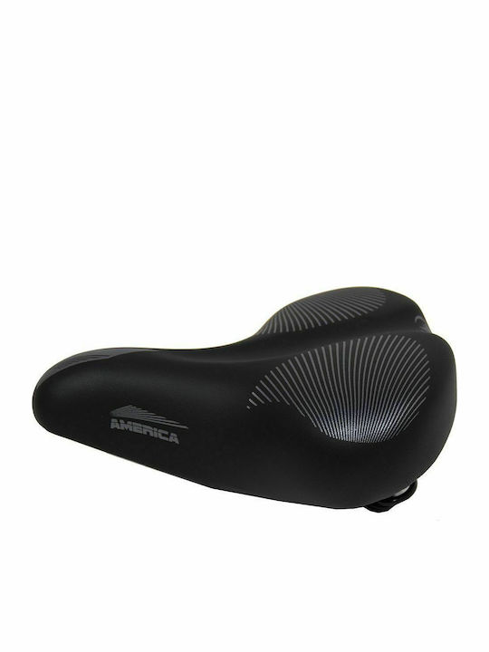Monte Grappa America Black Bicycle Saddle City
