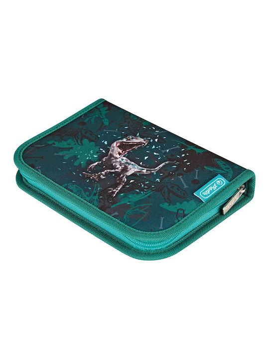 Herlitz Plus Ultralight Green Rex Σχολική Τσάντα Πλάτης Δημοτικού Πράσινη με Θήκη για Παγούρι 15lt